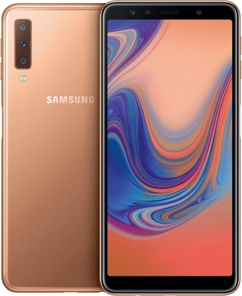 SAMSUNG Galaxy A7 (2018) 64GB Gold – Gut – Smartphone