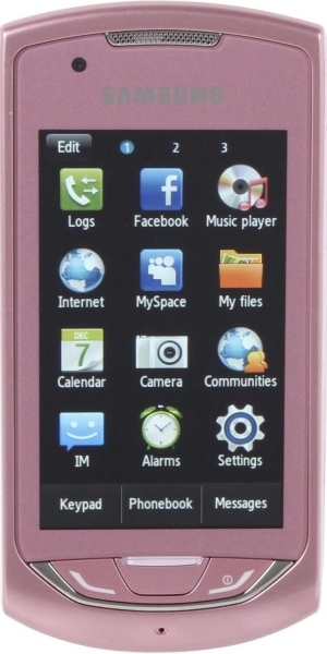 Vodafone Samsung Monte GT-S5620 (S5620) Smartphone pink