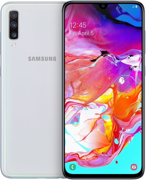 Samsung A705F Galaxy A70 DualSim weiß 128GB LTE Android Smartphone 6,7″ 32 MPX