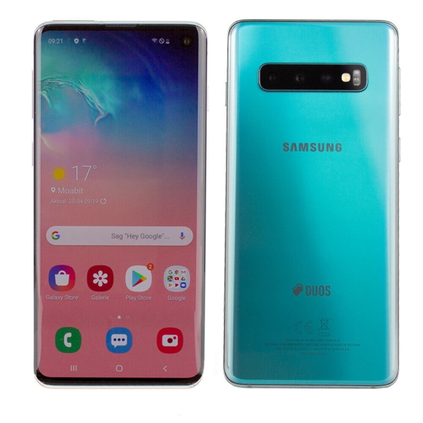 Samsung Galaxy S10 Smartphone Grün 128GB 6.1 Zoll 8 GB RAM Akzeptabel