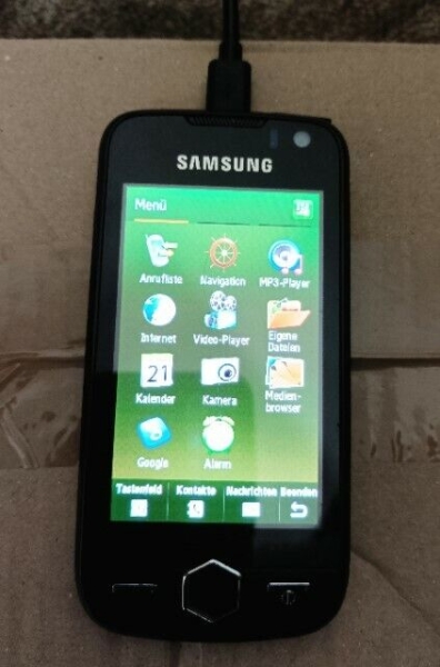 Samsung  GT-S8000 – 2GB – Schwarz (Ohne Simlock) Smartphone