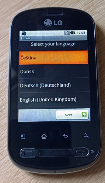 Funktionierendes LG Optimus P350 – Schwarz (Tesco) Smartphone