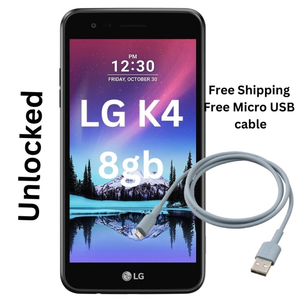 LG K4 (2017)*8GB* in schwarz – entsperrt LG Android Smartphone