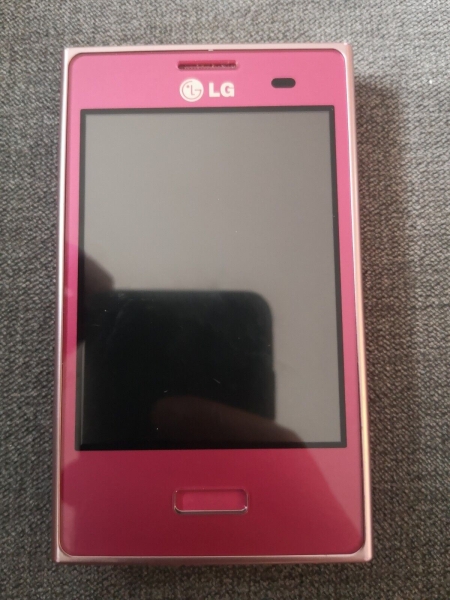 LG E400 – rosa Smartphone – voll funktionsfähig