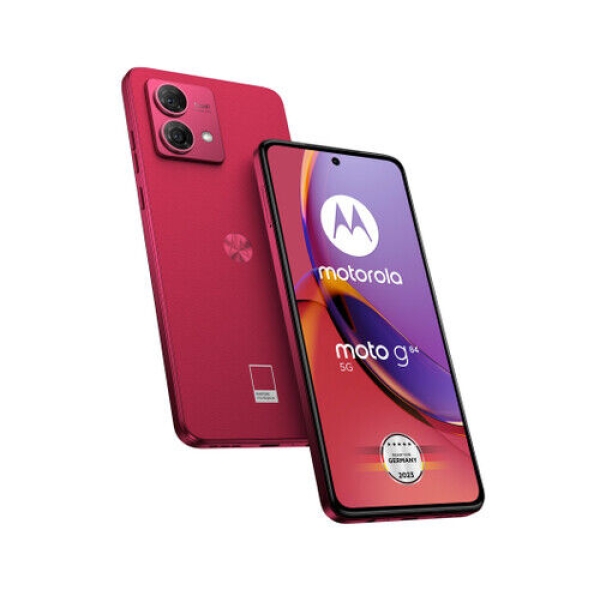 Motorola moto G84 5G 12+256GB Viva Magenta – Rot Dual-SIM Smartphone BRANDNEU