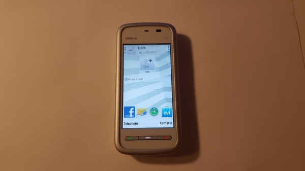 Nokia 5230 – weiß – silber (entsperrt) Smartphone