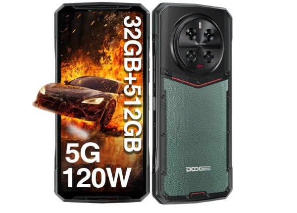 Doogee DK10 robustes Smartphone 5G 2024, 32GB+512GB 6,67″ AMOLED 2,5K Display NFC