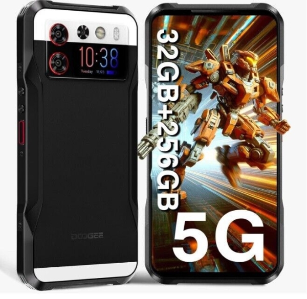 DOOGEE V20S (2024) Robustes Smartphone 5G 32 GB + 256 GB AMOLED-Rückdisplay Android 13