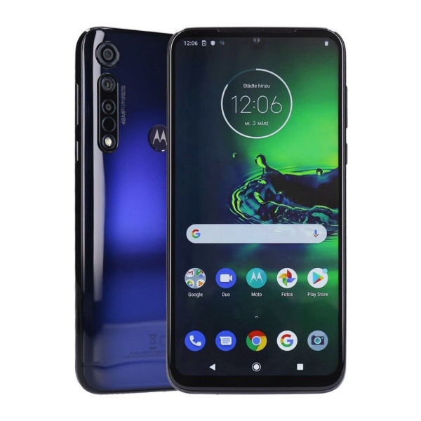 Motorola Moto G8 Plus Dual-SIM 64GB Blue Smartphone Kundenretoure wie neu