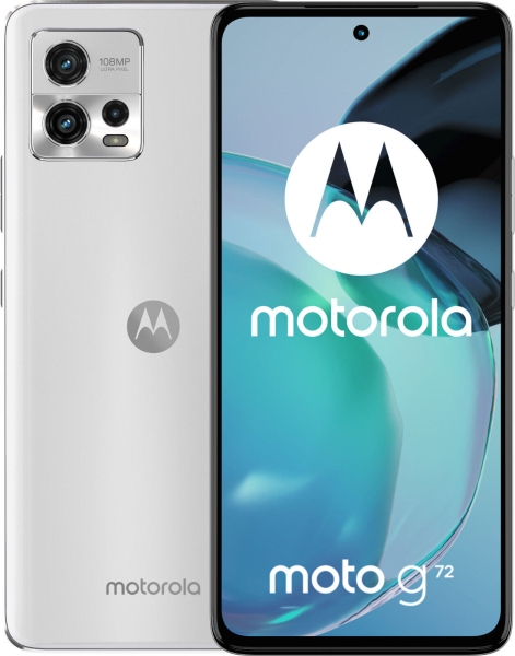 Motorola Moto G72 Dual Sim 8/128GB 6,6″ 120Hz weiß entsperrt Smartphone