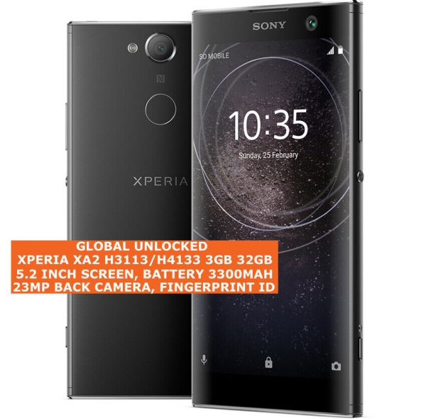 Sony Xperia XA2 H3113/H4133 3GB 32GB 23MP Fingerabdruck 5,2″ Android Smartphone 4g