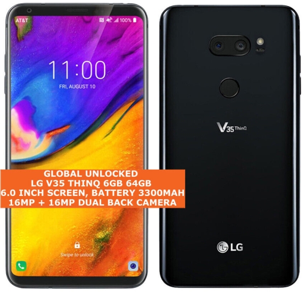 LG V35 THINQ 6GB 64GB Octa-Core 16mp Fingerabdruck 6.0″ Android 8.0 Smartphone LTE