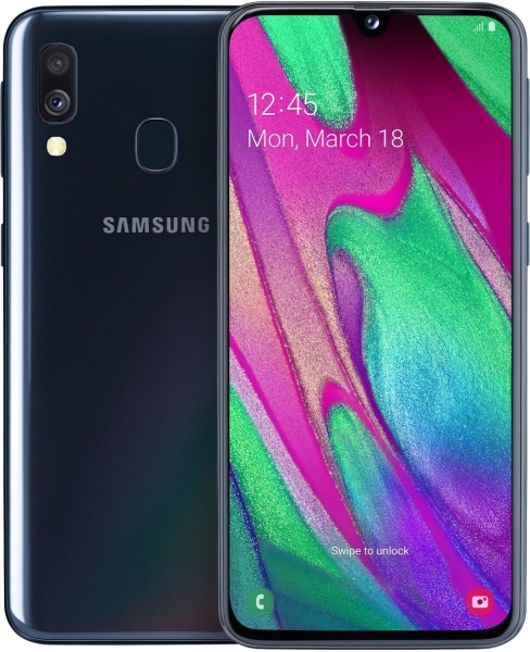 Samsung Galaxy A40 DualSim schwarz 64GB LTE Android Smartphone 5,9″ 16 MPX