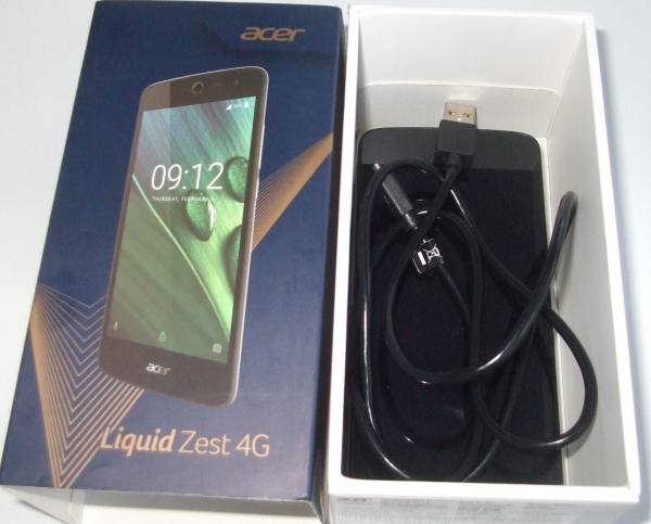 SMARTPHONE ACER LIQUID ZEST 4G DUAL SIM in SCHWARZ- Neuwertig