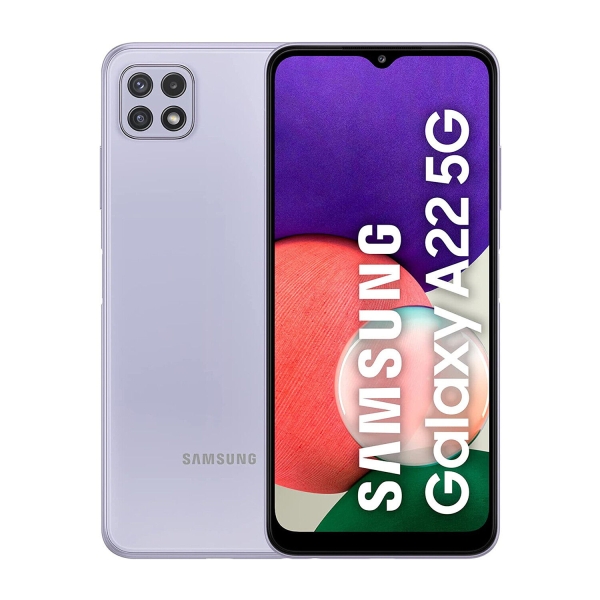 Samsung Galaxy A22 5G Dual-SIM Smartphone 64GB Violett – Hervorragend