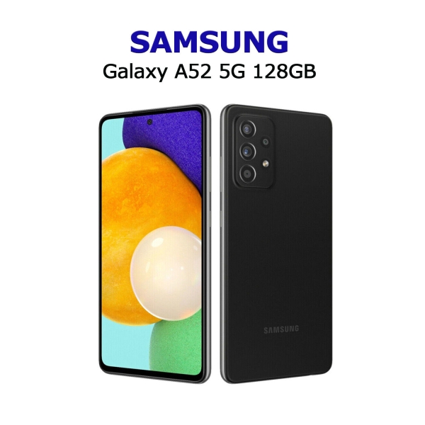 Schwarz Samsung Galaxy A52 5G SM-A526U 128GB 6.5″ 64MP Freigeschaltet Smartphone