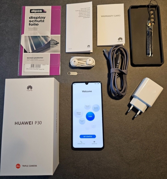 Smartphone Huawei P30 schwarz 128 GB Leica Quad Camera Dual-SIM Android