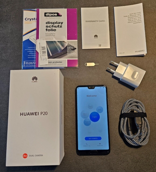 Smartphone Huawei P20 schwarz 128 GB Leica Dual Camera Dual-SIM Android