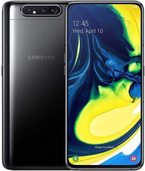 SAMSUNG Galaxy A80 128GB Phantom Black – Hervorragend – Smartphone