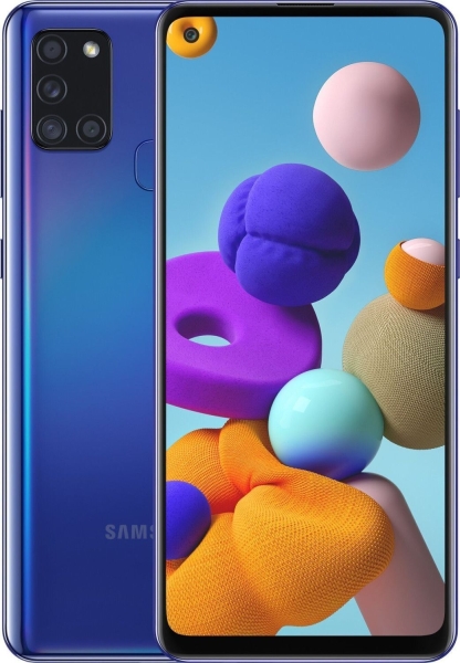 SAMSUNG Galaxy A21s 32GB Blau – Hervorragend – Smartphone