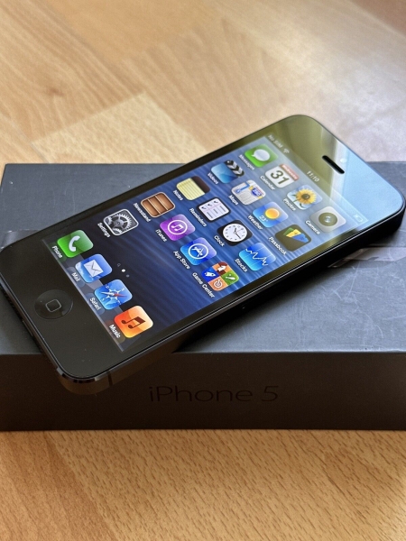 Apple iPhone 5 – 16 GB – Schwarz & Schiefer (entsperrt) selten iS 6.0.2