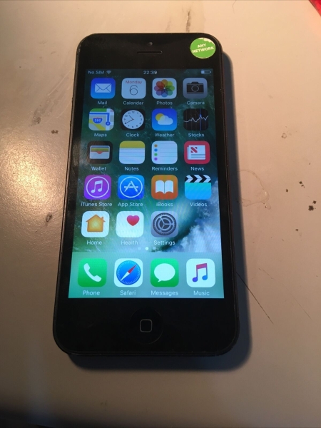 Apple iPhone 5 – 16 GB – Schwarz & Schiefer (entsperrt) A1429 (GSM)