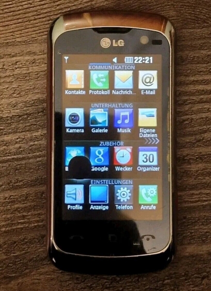 LG KM570- Silber (Ohne-Simlock) Handy / Smartphone  Lg Arena II schwarz