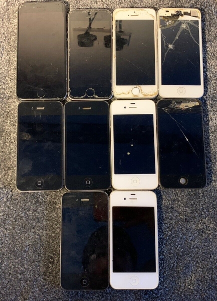 10x Apple iPhone defekt Restposten iPhone 4,4s, 5s, SE & 7 häufige Probleme