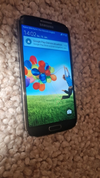 Samsung  Galaxy S4 GT-I9500 – 16GB – Black  (Ohne Simlock) Smartphone