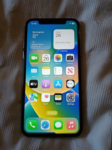 Apple iPhone X 64GB silber (entsperrt) Top Zustand außer kein Gesichtsausweis