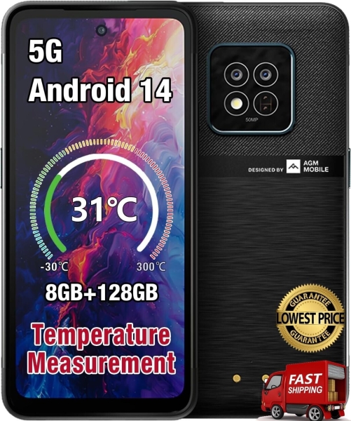 AGM 2024 NEU X6 5G entsperrt Smartphone 8GB+128GB/512GB 6,78″“ FHD+ Display