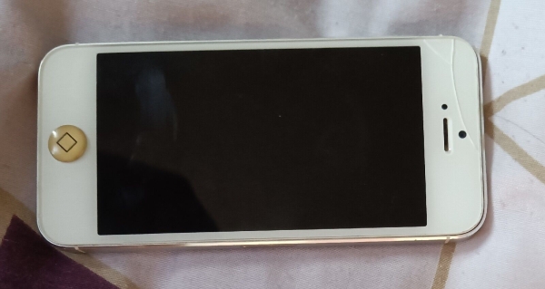 Apple iPhone 5 – 16GB Smartphone (entsperrt) – silber (Rückseite) weiß (Vorne)