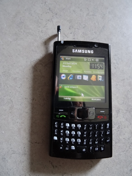 Samsung  SGH i780 – Schwarz  Smartphone mit Stift