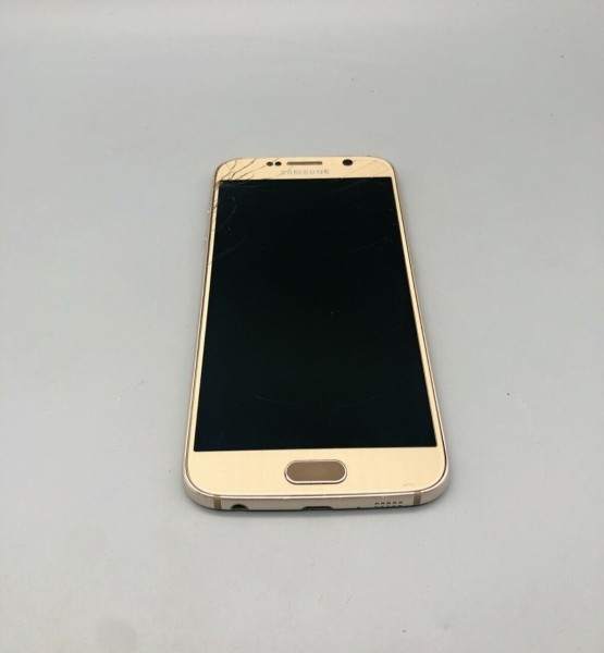 Samsung  Galaxy S6 SM-G920F gold Smartphone Handy DEFEKT #444