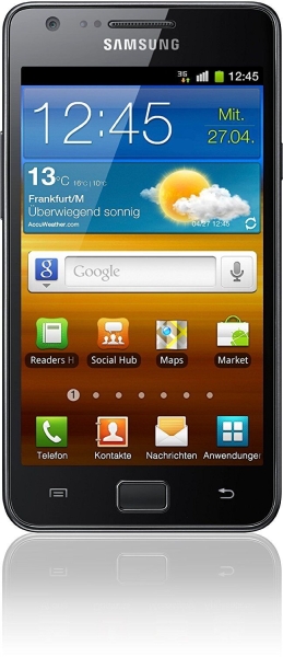 Samsung Galaxy S II i9100 Smartphone 4.3 Zoll noble-black „gut“