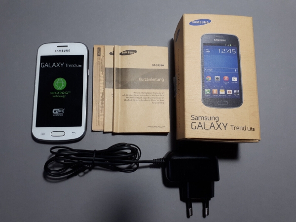 SAMSUNG Galaxy Trend Lite GT-S7390 Smartphone weiß 4 GB OVP