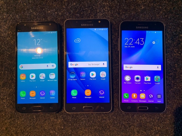 X2 Samsung Galaxy J3 X1 Galaxy J5 DEFEKT/BESCHÄDIGT