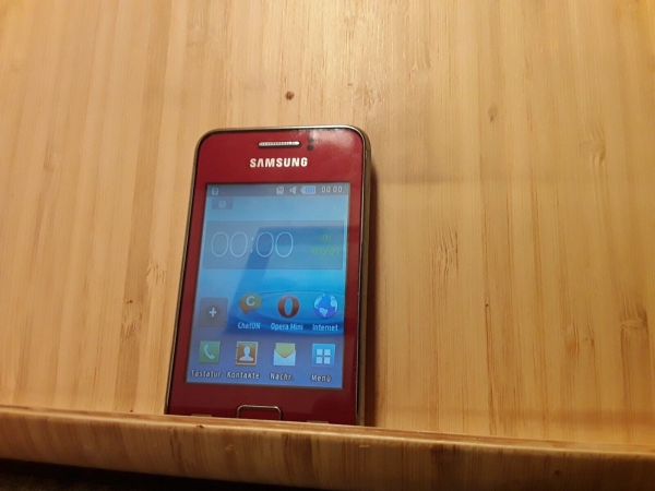 Handy Samsung Rex 80 GT S5220 rot ohne Simlock Smartphone