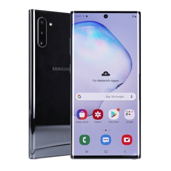 Samsung Galaxy Note 10 DS 256GB Aura Black Android Smartphone gut