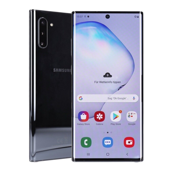 Samsung Galaxy Note 10 DS 256GB Aura Black Smartphone geprüfte Gebrauchtware