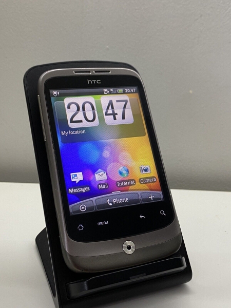 HTC Wildfire A3333 (entsperrt) grau Smartphone voll funktionsfähig