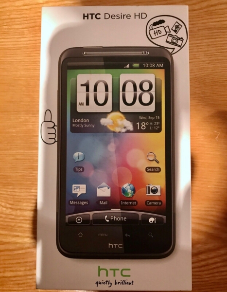 HTC  Desire HD – Smartphone ohne Simlock  Top Zustand   OVP