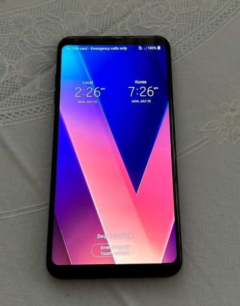 LG V30 ThinQ 64GB Handy blau makellos entsperrt Smartphone Top Zustand