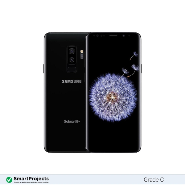 Samsung Galaxy S9+ DS Midnight Black 64GB Grade C – entsperrtes Smartphone