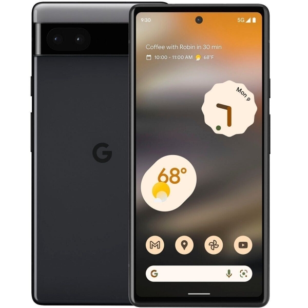 Google Pixel 6a G1AZG – 128 GB – anthrazit (entsperrt) + Extras. Handy Smartphone