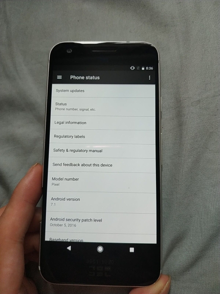 Google Pixel Prototype – 32 GB – Smartphone silber weiß (entsperrt) 3901-1080