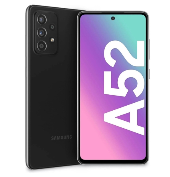 Samsung Galaxy A52 SM-A525F/DS 128GB Schwarz Android Smartphone WoW Hervorragend