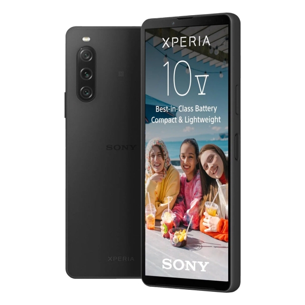 Sony Xperia 10 V Schwarz 5G Smartphone – 48+8+8 Dreichfachkamera, IP68, 5000 mAh