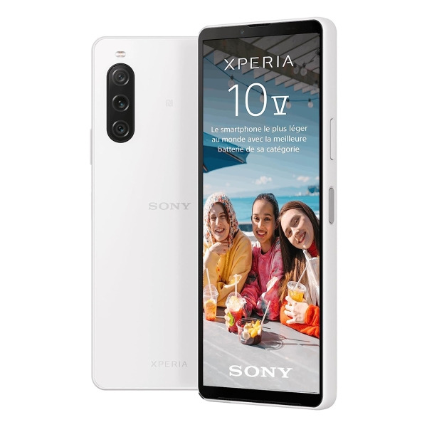 Sony Xperia 10 V 5G Weiß Smartphone – 48+8+8 Dreichfachkamera, IP68, 5000 mAh