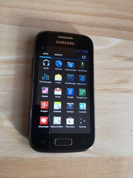 Samsung  Galaxy Ace 2 GT-I8160 Black (Ohne Simlock) Smartphone